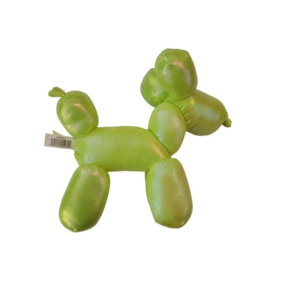 Halloween Iridescent Neon Green Balloon Dog W/ Bat 8" Plush Toy Way to Celebrate - Picture 2 of 8